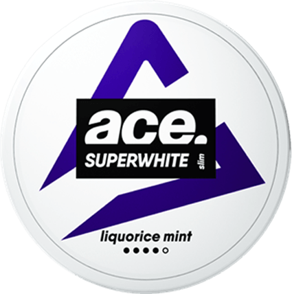 Ace Superwhite Liquorice Slim Strong